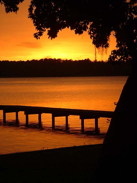 Sunset from shore